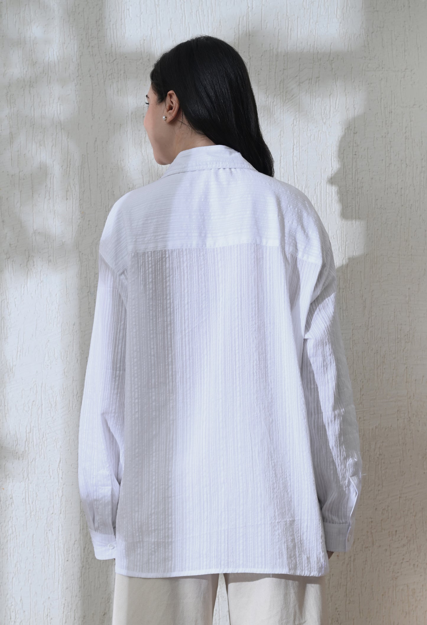Women White Island Trail Embroidered Shirt