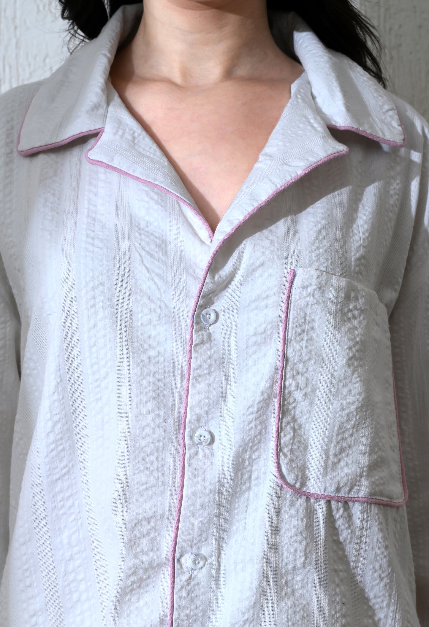 White Edge Piping Shirt