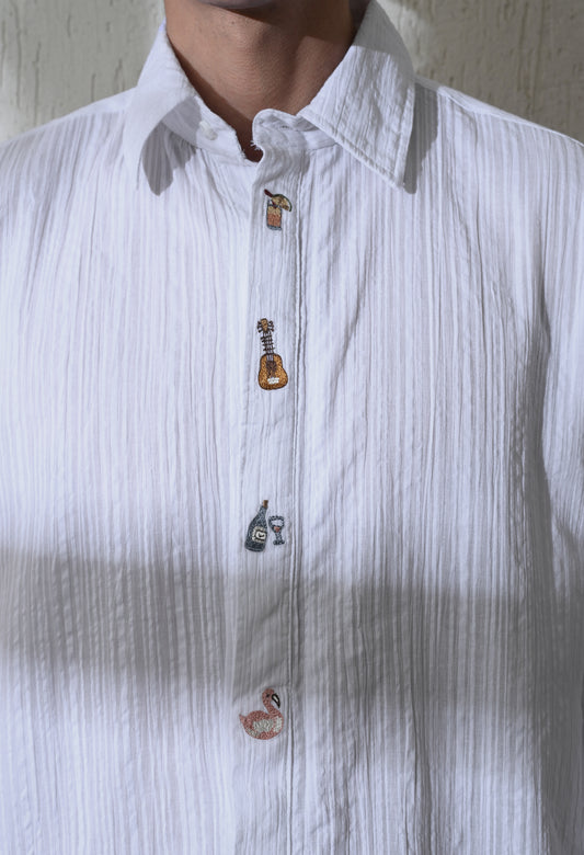 White Island Trail Embroidered Shirt