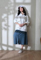 Women's Urban Safari Cargo shirt in white – La Moon