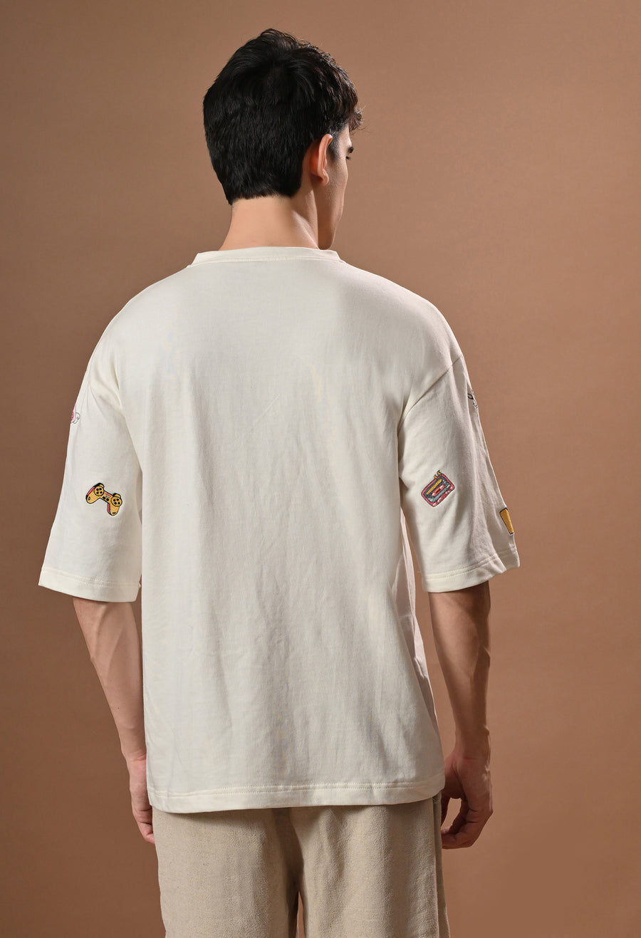 Men off white 90skid  embroidered unisex tshirt