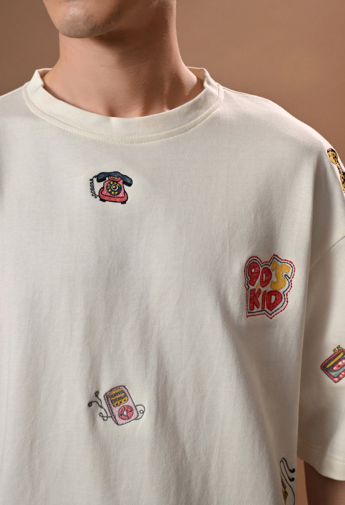 Men off white 90skid  embroidered unisex tshirt