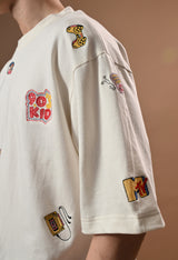 Men off white 90skid  embroidered unisex tshirt