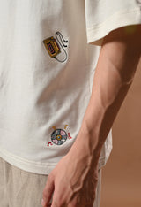 Men off white 90skid  embroidered unisex tshirt