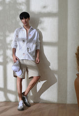 Men's Fruit Punch embroidered shirt in white – La Moon